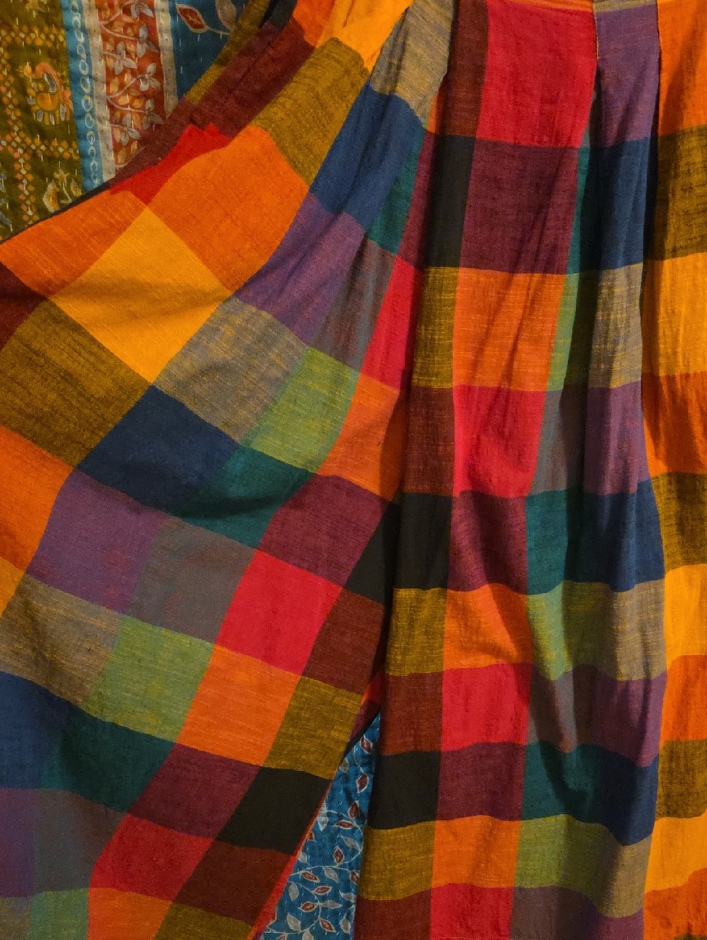 Rujuta Sheth sz XL Frida Pants in Multi Chex - Picture 5 of 12